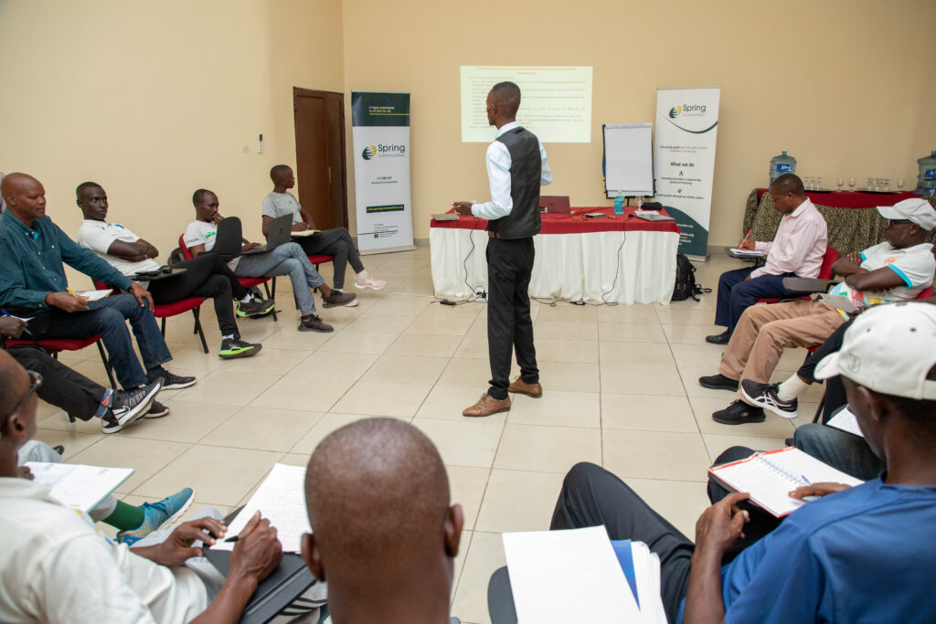 A group of sports supervisors from Bujumbura Marie focused on the training